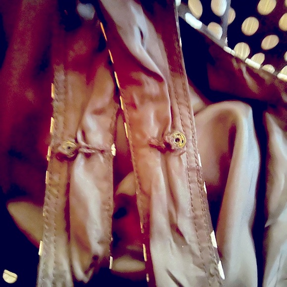 Evan Picone Polka Dot Tiered Ruffle Maxi Dress | Size L-XL - Picture 5 of 9